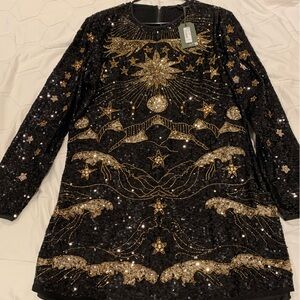 Brand new, All Saints Noushka embroidered dress